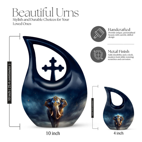 Elephant Urns For Ashes - Small Burial Urns For Adult Human Ashes Urn