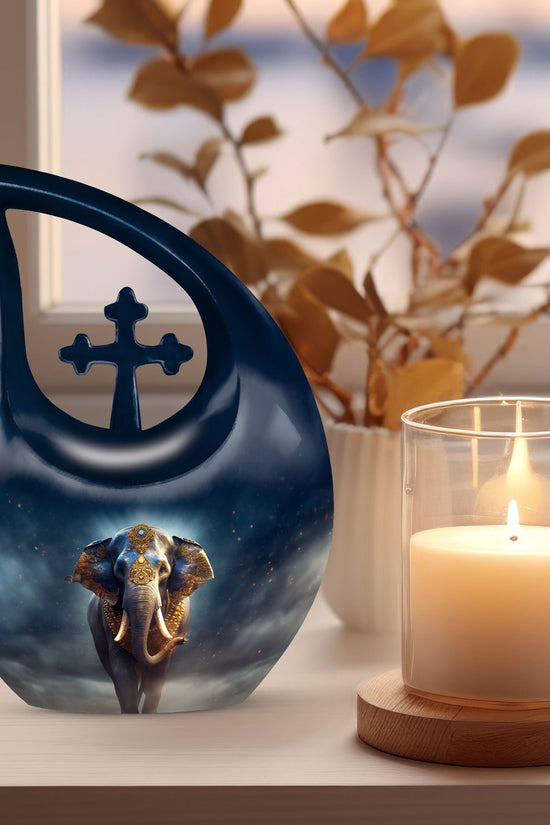 Elephant Urns For Ashes - Small Burial Urns For Adult Human Ashes Urn