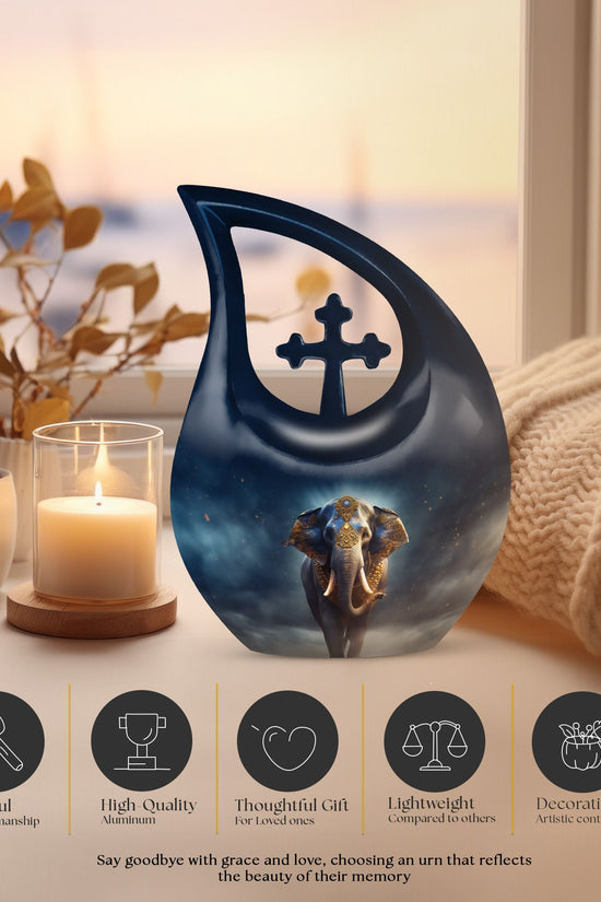 Elephant Urns For Ashes - Small Burial Urns For Adult Human Ashes Urn