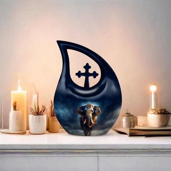 Elephant Urns For Ashes - Small Burial Urns For Adult Human Ashes Urn