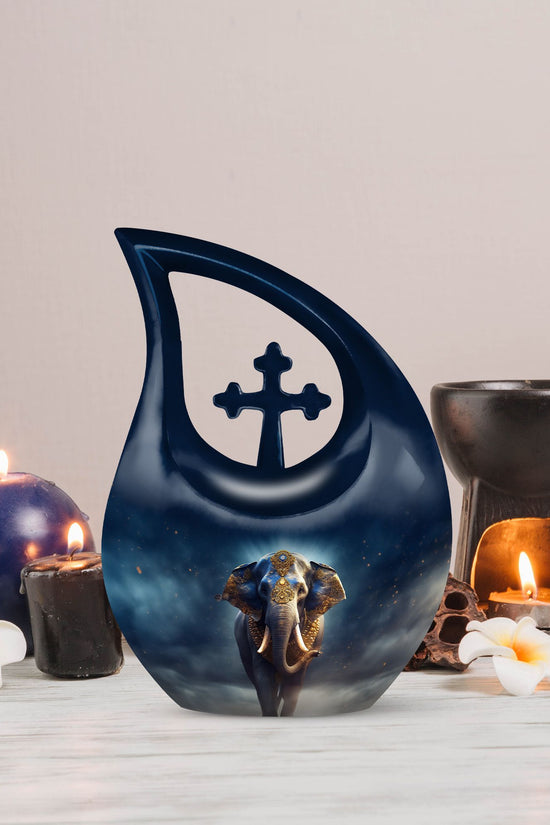 Elephant Urns For Ashes - Small Burial Urns For Adult Human Ashes Urn