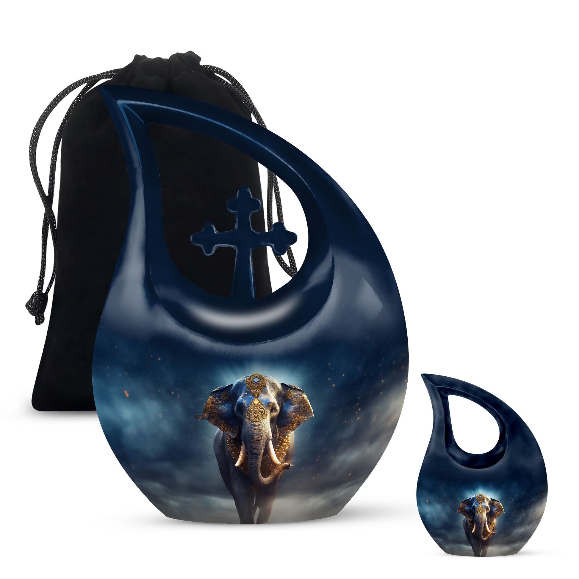 Elephant Urns For Ashes - Small Burial Urns For Adult Human Ashes Urn