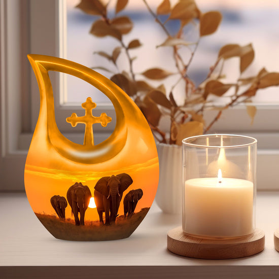 Elephant Urns For Ashes - Cremation Urns For Burial In Ground Urn