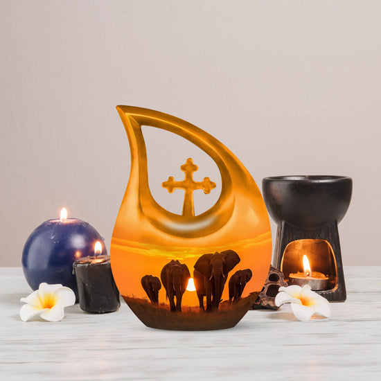 Elephant Urns For Ashes - Cremation Urns For Burial In Ground Urn