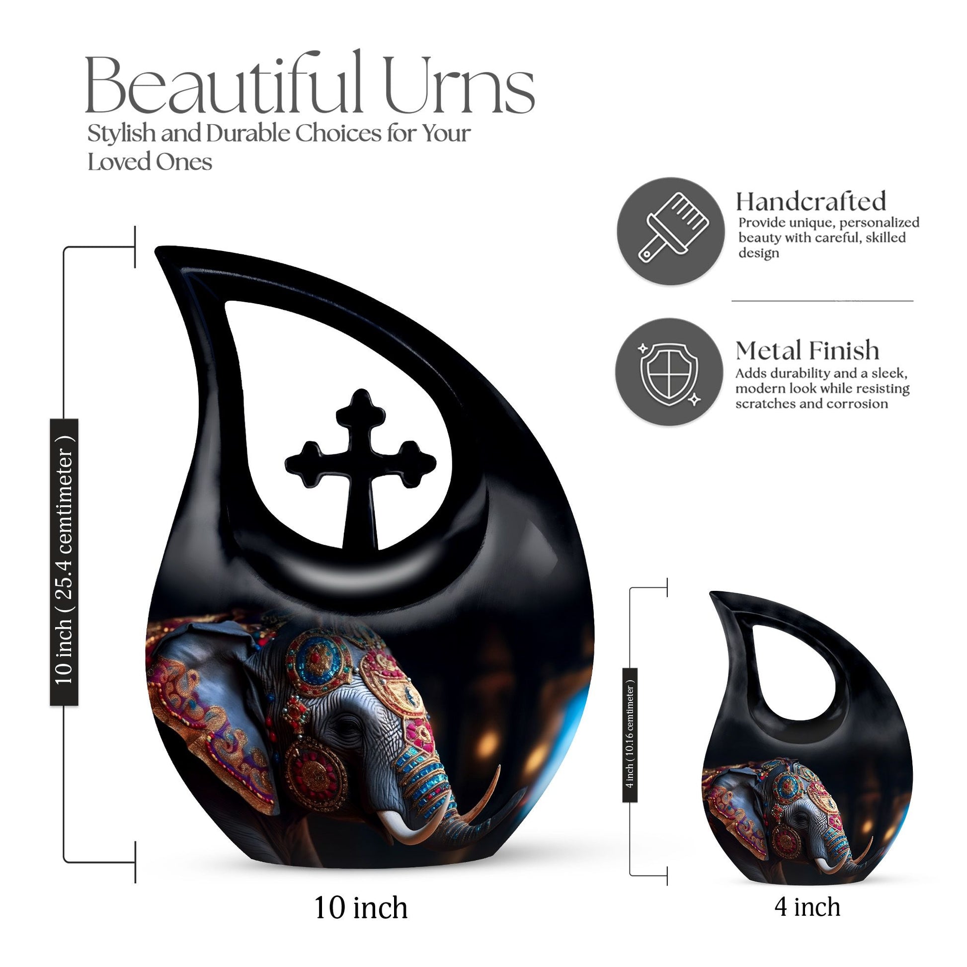 Elephant Urns For Ashes - Cremation Urns For Human Ashes Adult Burial Urn