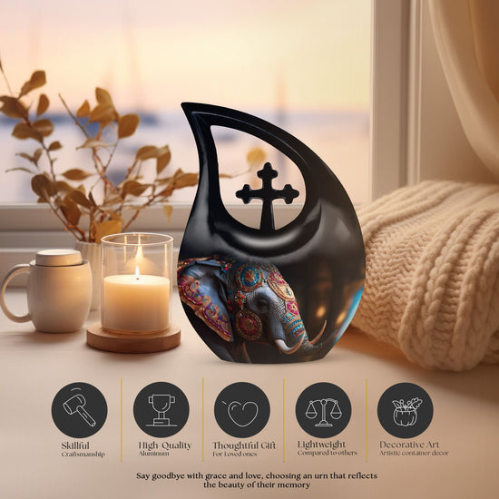Elephant Urns For Ashes - Cremation Urns For Human Ashes Adult Burial Urn