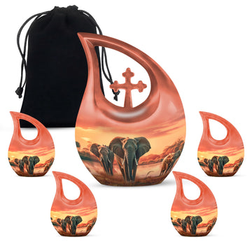 Large Urn With 4 Keepsake