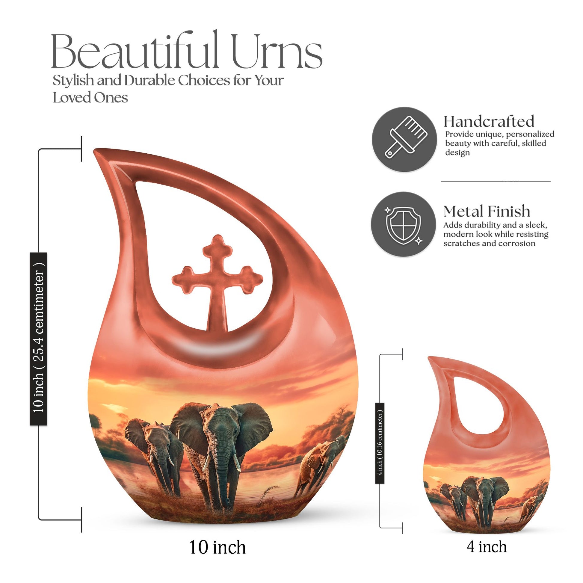 Elephant Urns For Ashes - Human Burial Urn