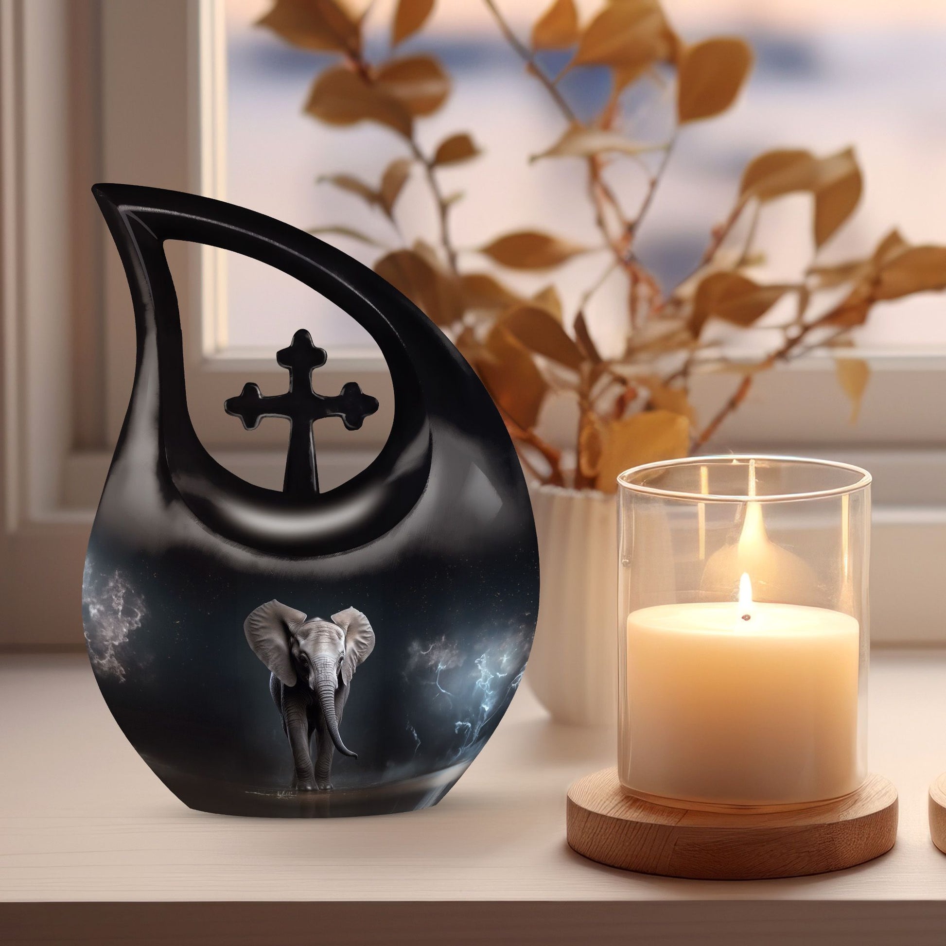 Elephant Urns For Ashes - Adult Burial Urns