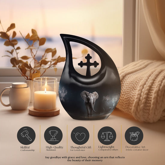 Elephant Urns For Ashes - Adult Burial Urns