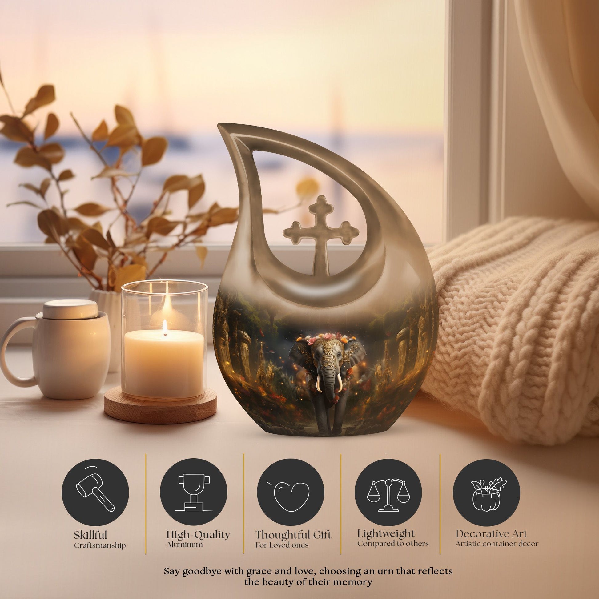 Elephant Urns For Ashes - Cremation Urns