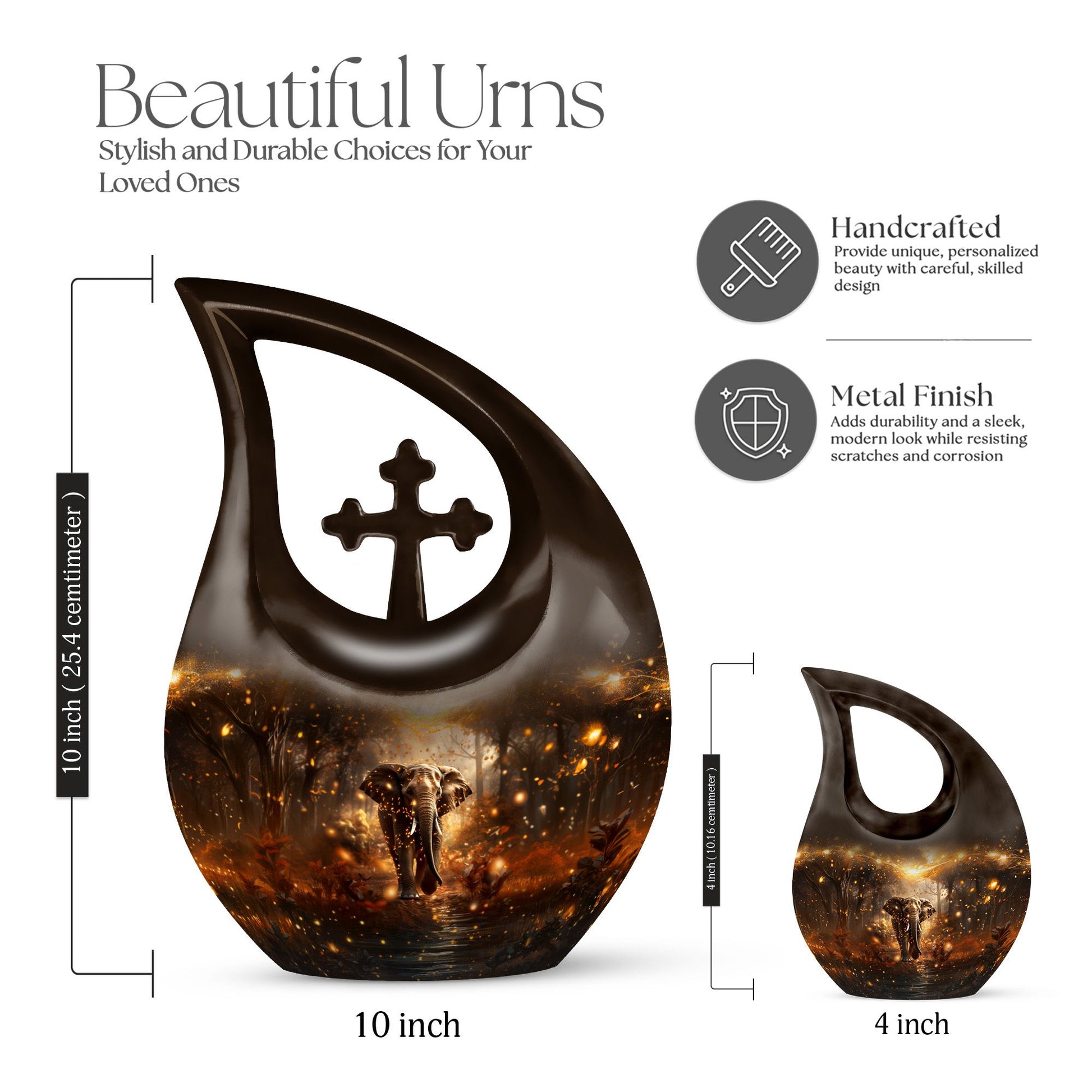 Elephant Urns For Ashes - Small Cremation Urns