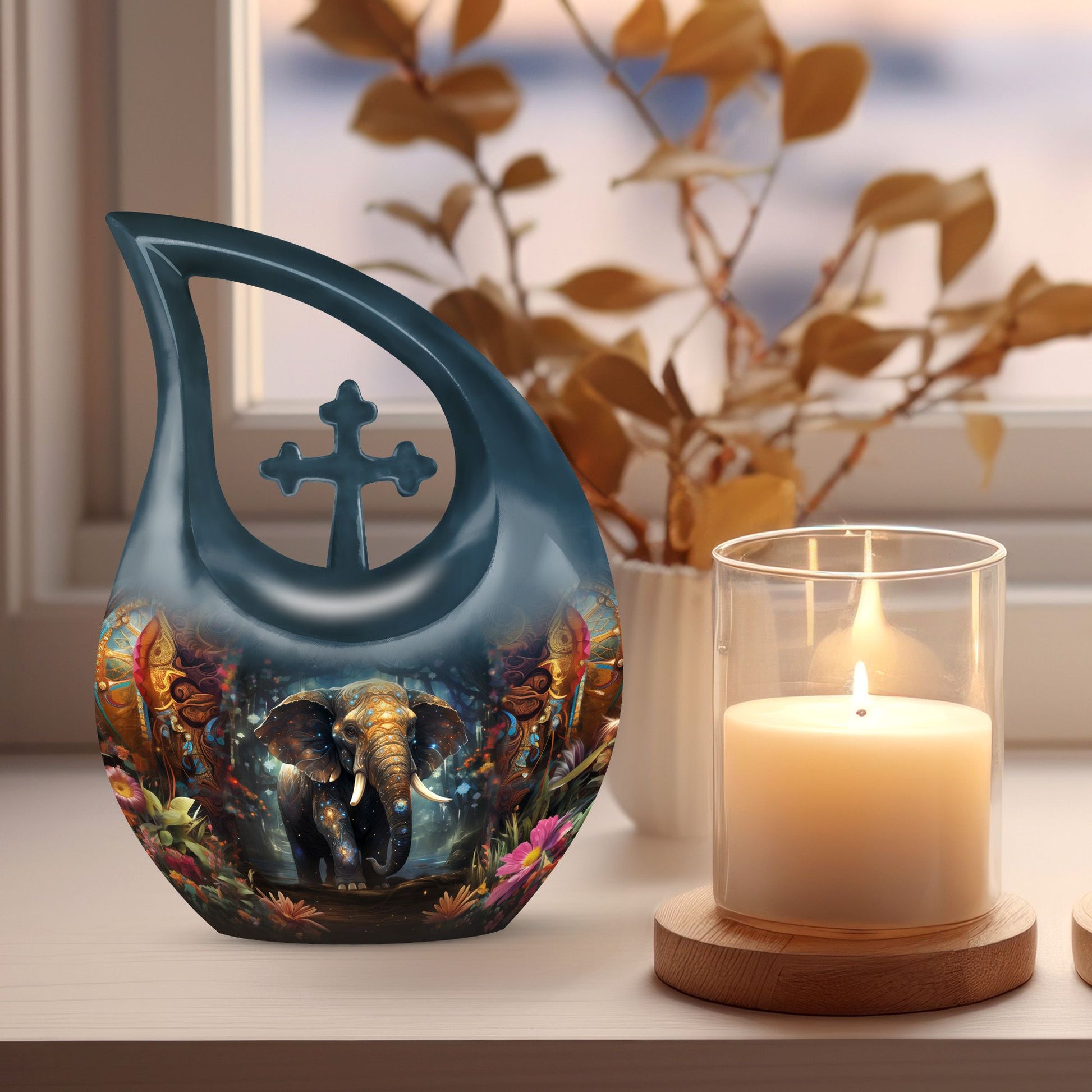 Elephant Urns For Ashes - Small Urn For Cremation Human Ashes