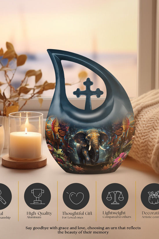 Elephant Urns For Ashes - Small Urn For Cremation Human Ashes