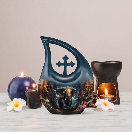 Elephant Urns For Ashes - Small Urn For Cremation Human Ashes