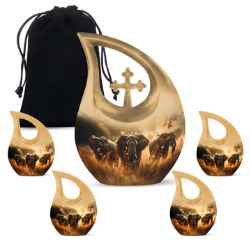 Large Urn With 4 Keepsake