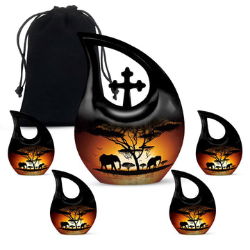 Large Urn With 4 Keepsake