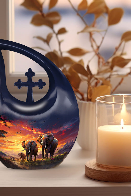Elephant Urns For Ashes - Cremation Keepsakes Urns