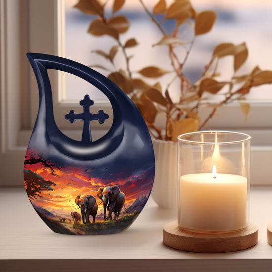 Elephant Urns For Ashes - Cremation Keepsakes Urns