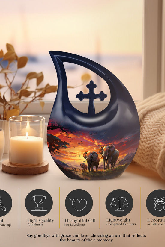 Elephant Urns For Ashes - Cremation Keepsakes Urns