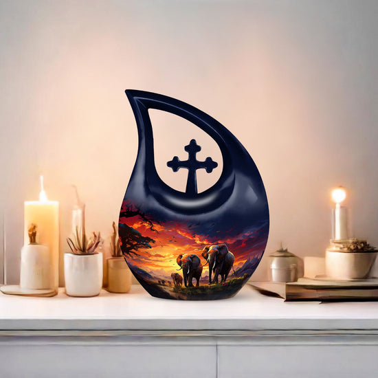 Elephant Urns For Ashes - Cremation Keepsakes Urns