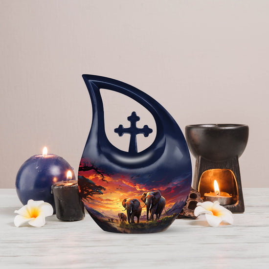 Elephant Urns For Ashes - Cremation Keepsakes Urns