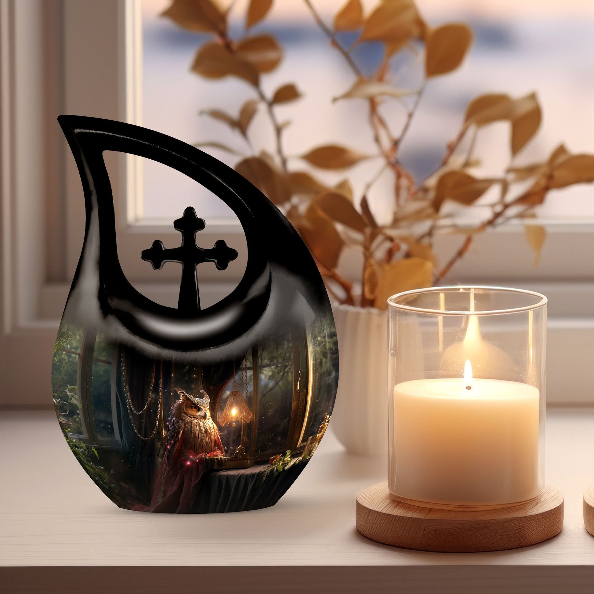 Owl Urns For Ashes - Cremation Urn For Adults