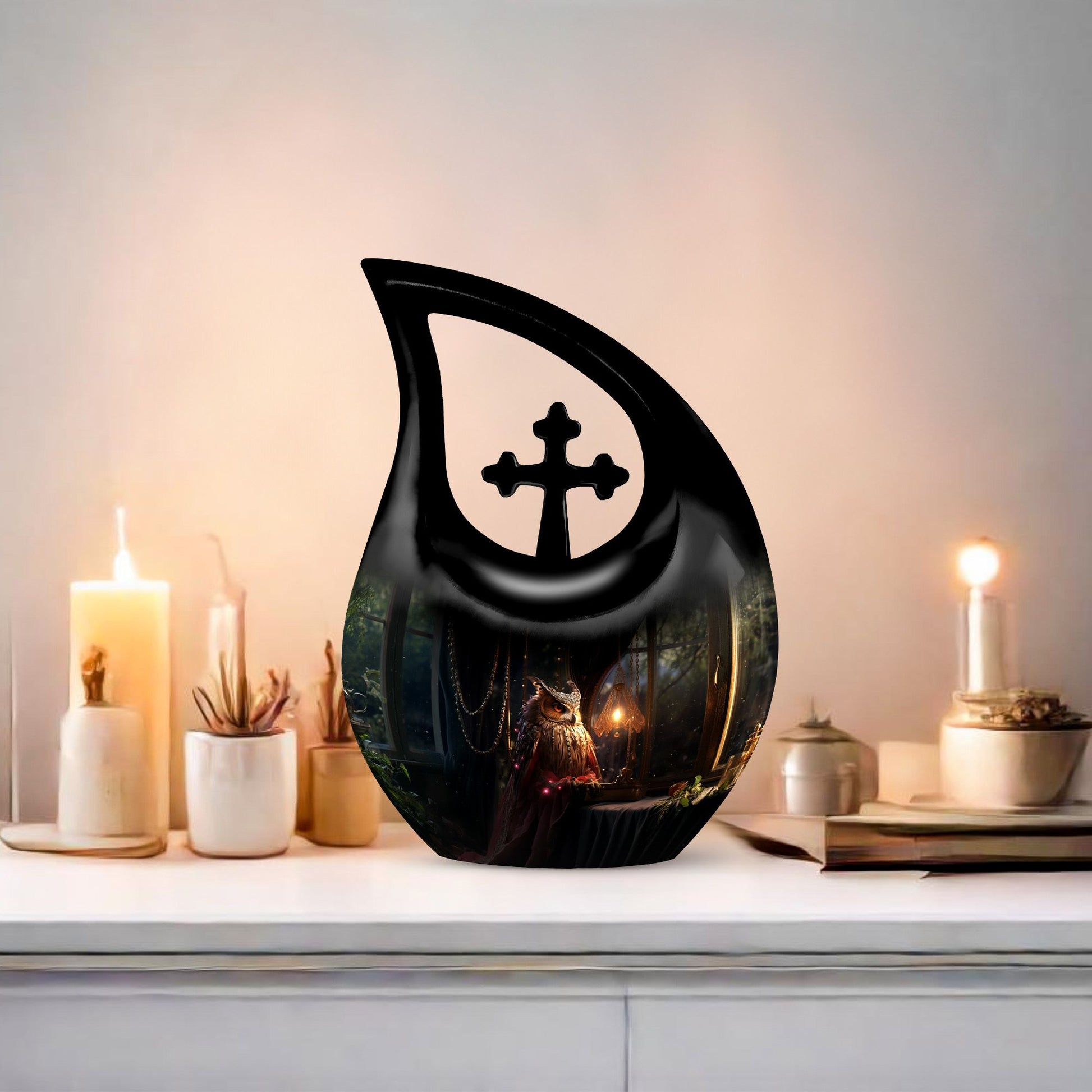 Owl Urns For Ashes - Cremation Urn For Adults
