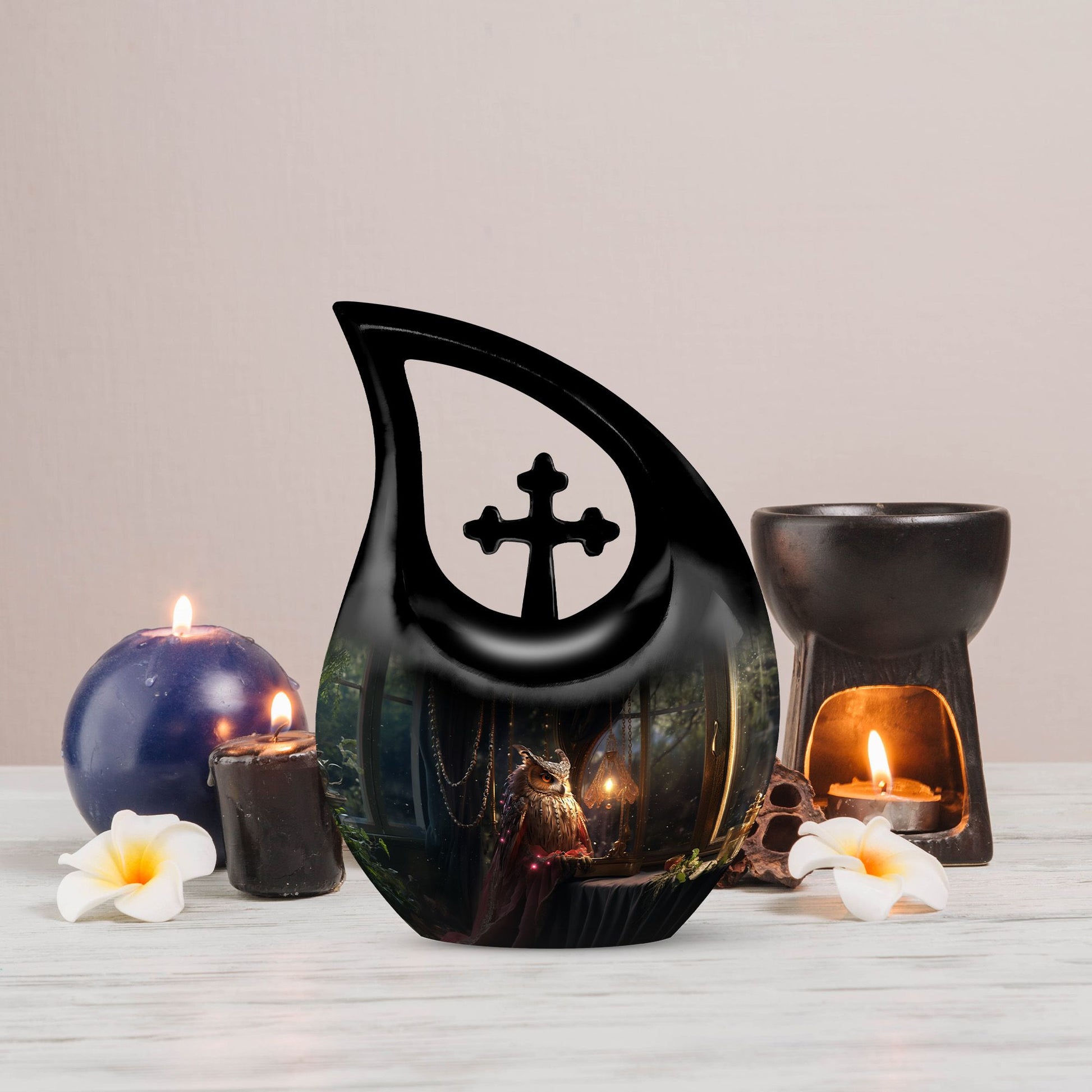 Owl Urns For Ashes - Cremation Urn For Adults