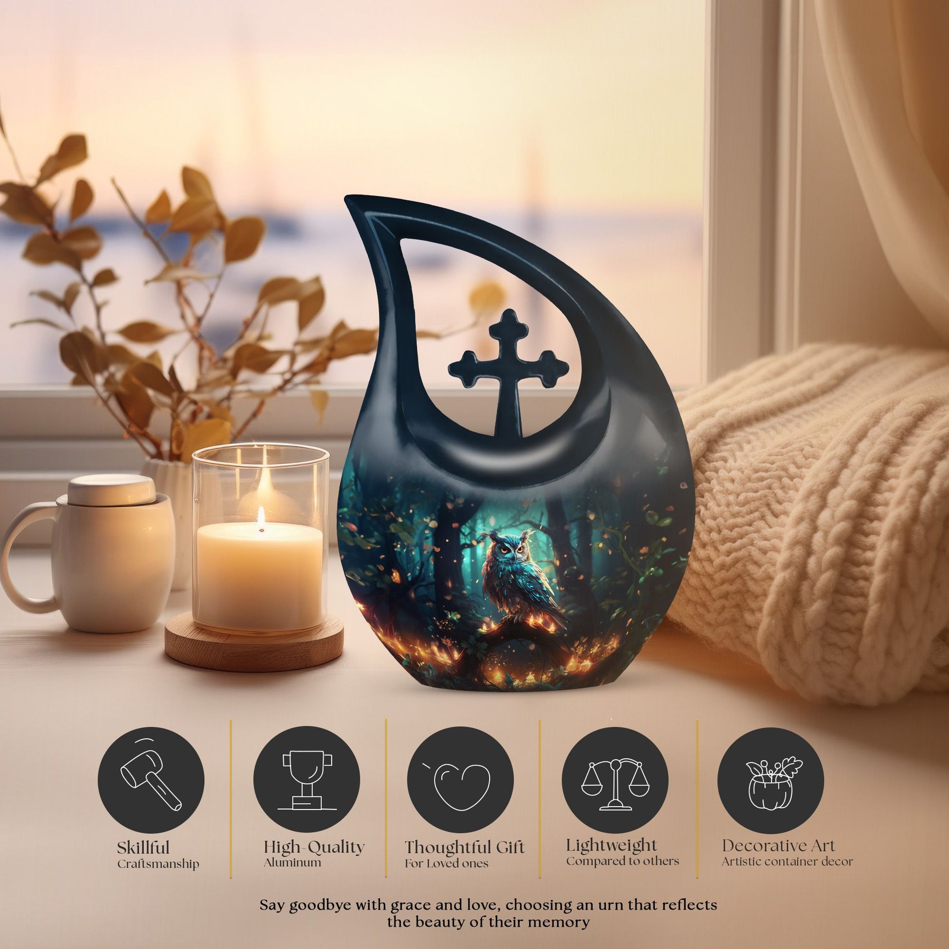 Owl Urns For Ashes - Cremation Urns For Adult Ashes Urn