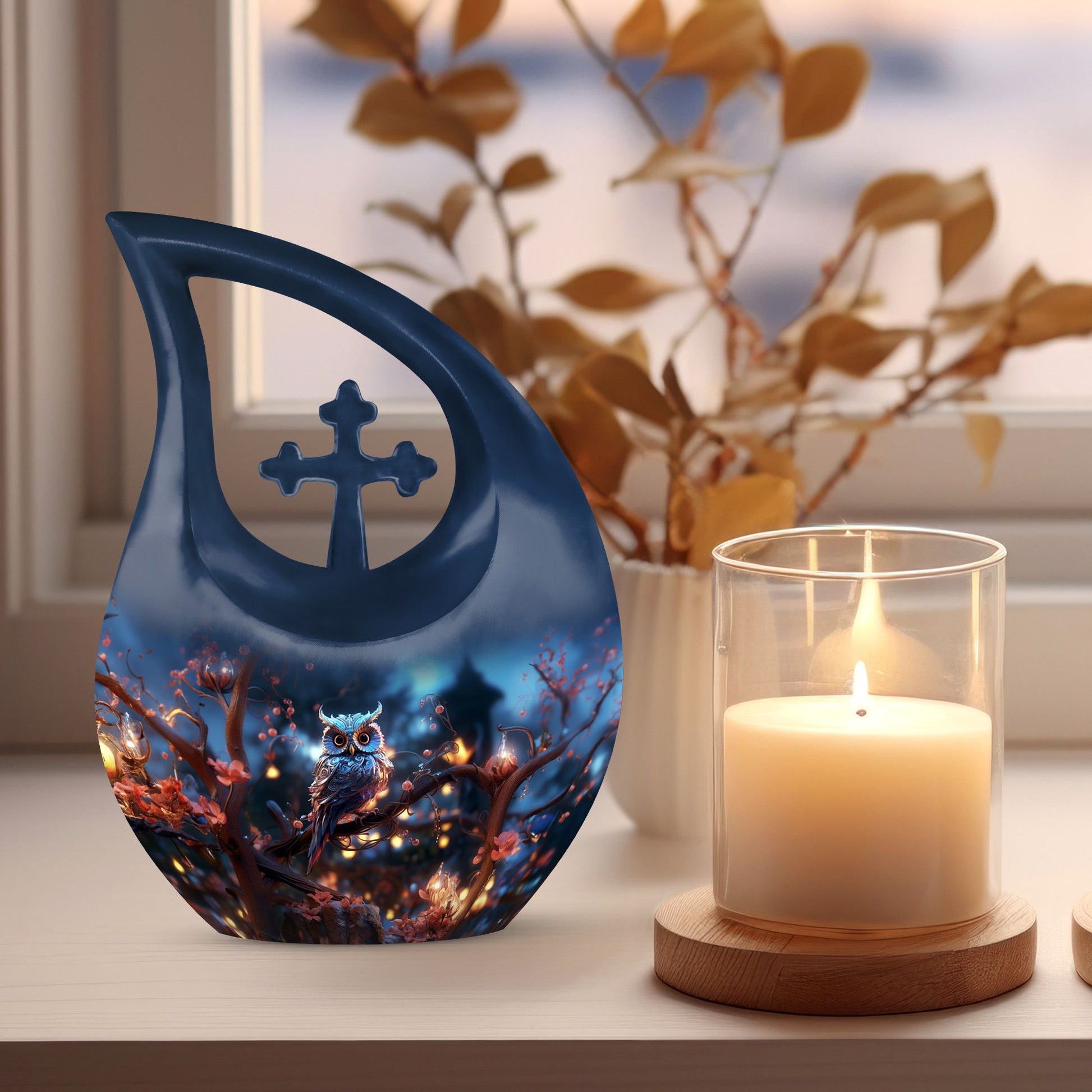 Owl Urns For Ashes - Cremation Keepsake Urns For Human Ashes Adult Urn