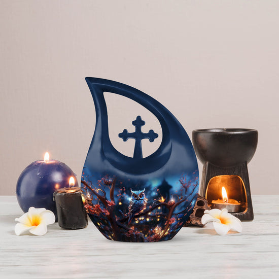 Owl Urns For Ashes - Cremation Keepsake Urns For Human Ashes Adult Urn