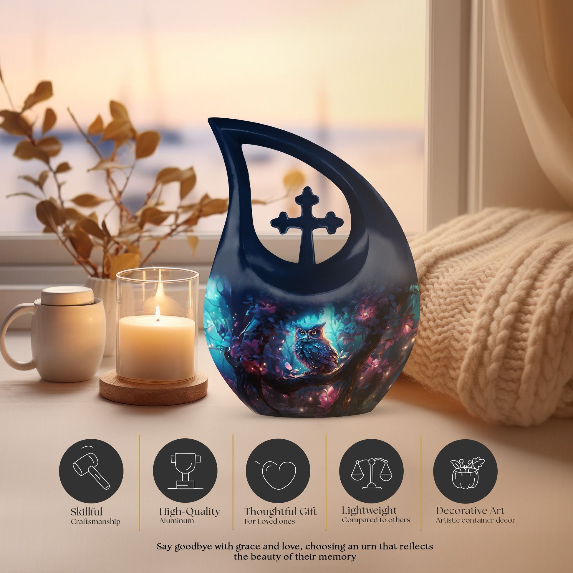 Owl Urns For Ashes - Mini Cremation Urns