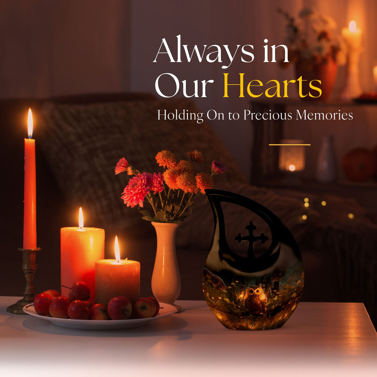 Owl Urns For Ashes - Adult Size Cremation Urns
