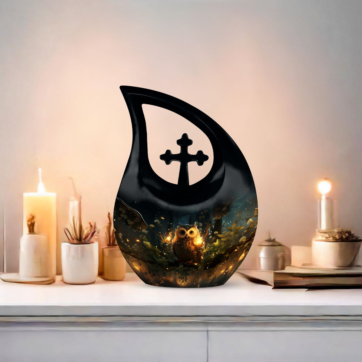 Owl Urns For Ashes - Adult Size Cremation Urns