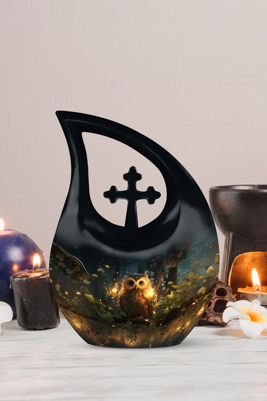 Owl Urns For Ashes - Adult Size Cremation Urns