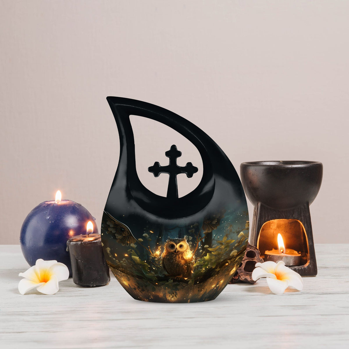 Owl Urns For Ashes - Adult Size Cremation Urns