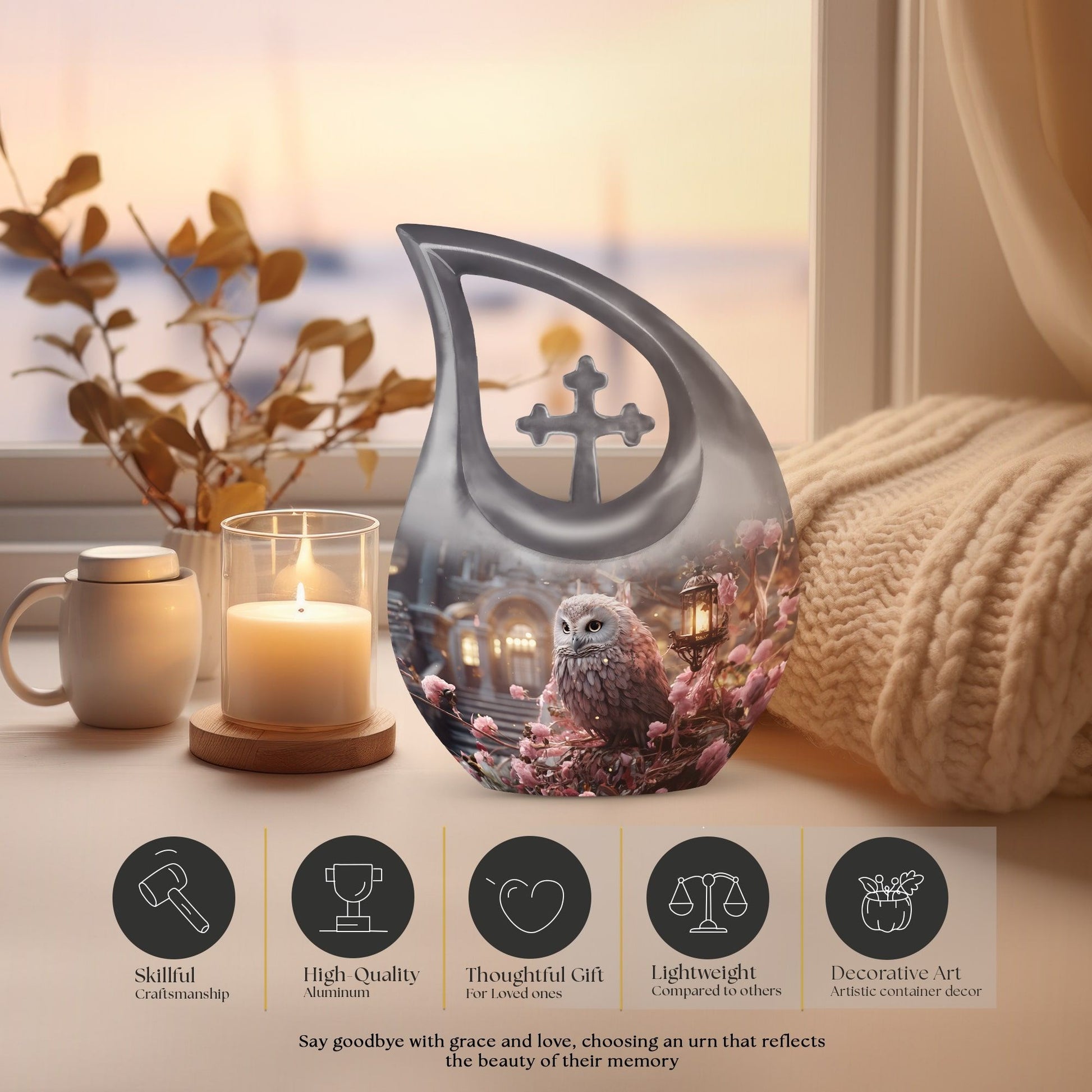 Owl Urns For Ashes - Keepsake Cremation Urns For Human Ashes Urn