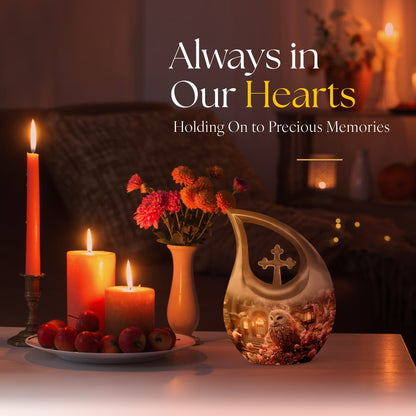 Owl Urns For Ashes - Keepsake Cremation Urns For Human Ashes Urn