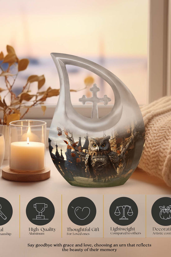 Owl Urns For Ashes - Cremation Urn For Adult