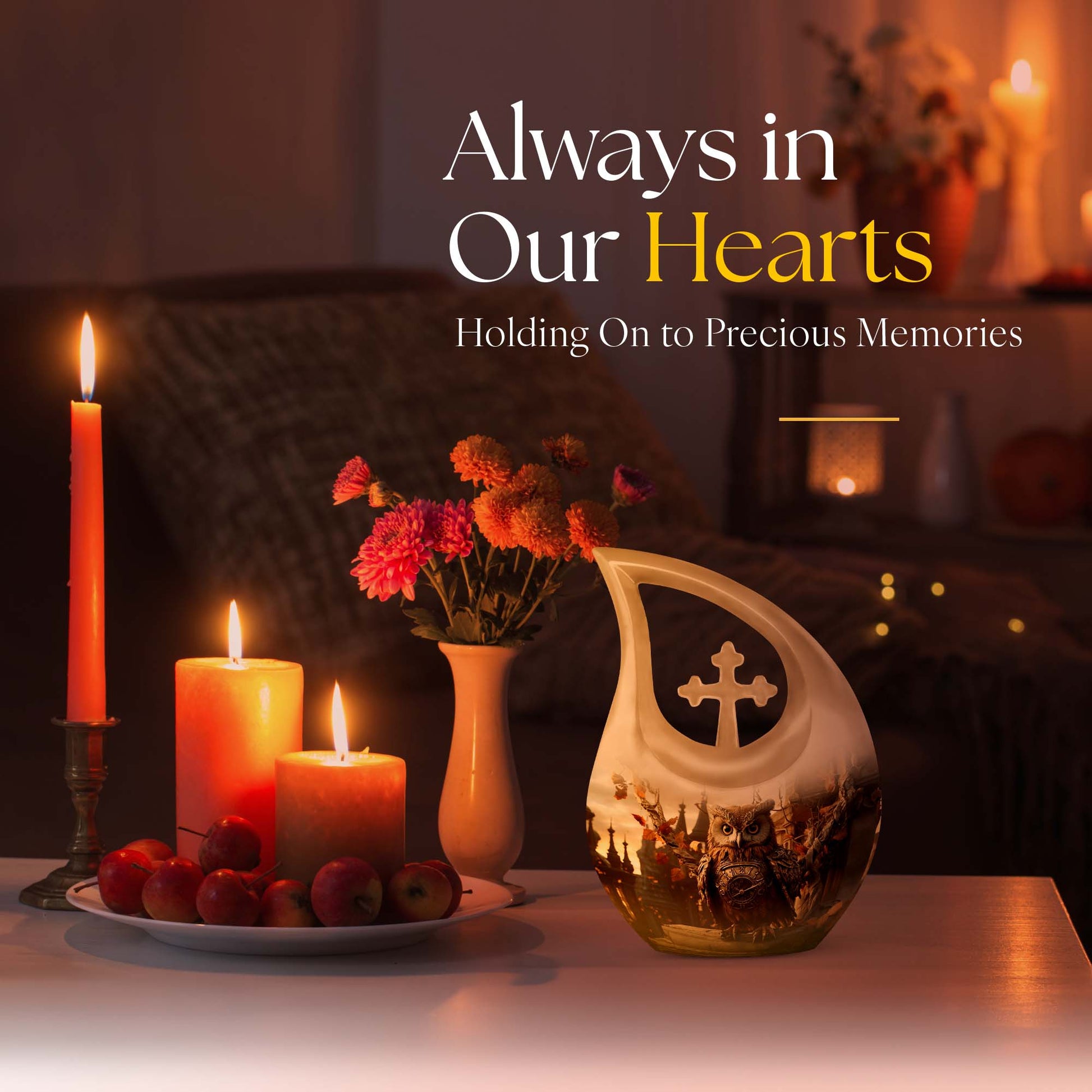 Owl Urns For Ashes - Cremation Urn For Adult