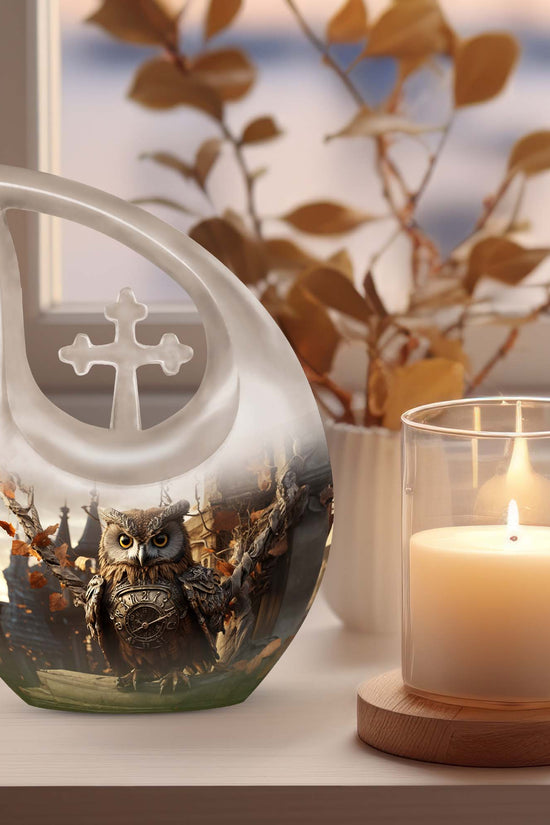 Owl Urns For Ashes - Cremation Urn For Adult