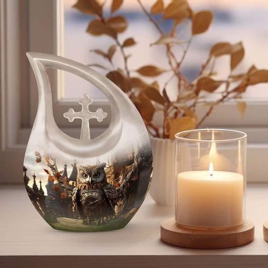Owl Urns For Ashes - Cremation Urn For Adult