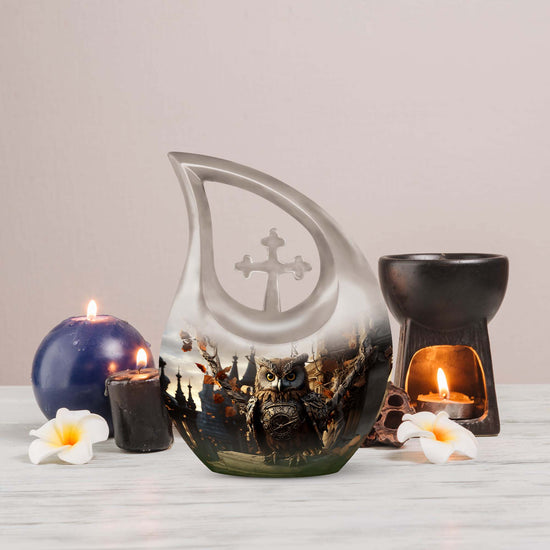 Owl Urns For Ashes - Cremation Urn For Adult