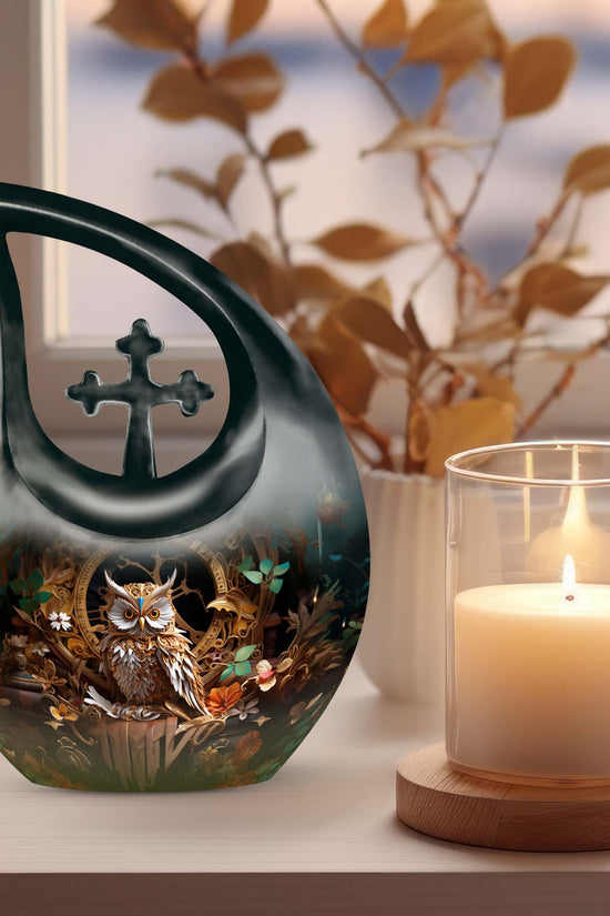 Owl Urns For Ashes - Adult Cremation Urn
