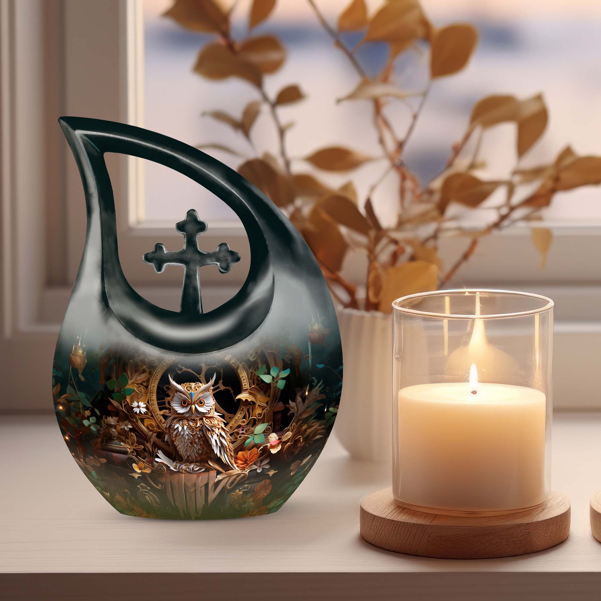Owl Urns For Ashes - Adult Cremation Urn