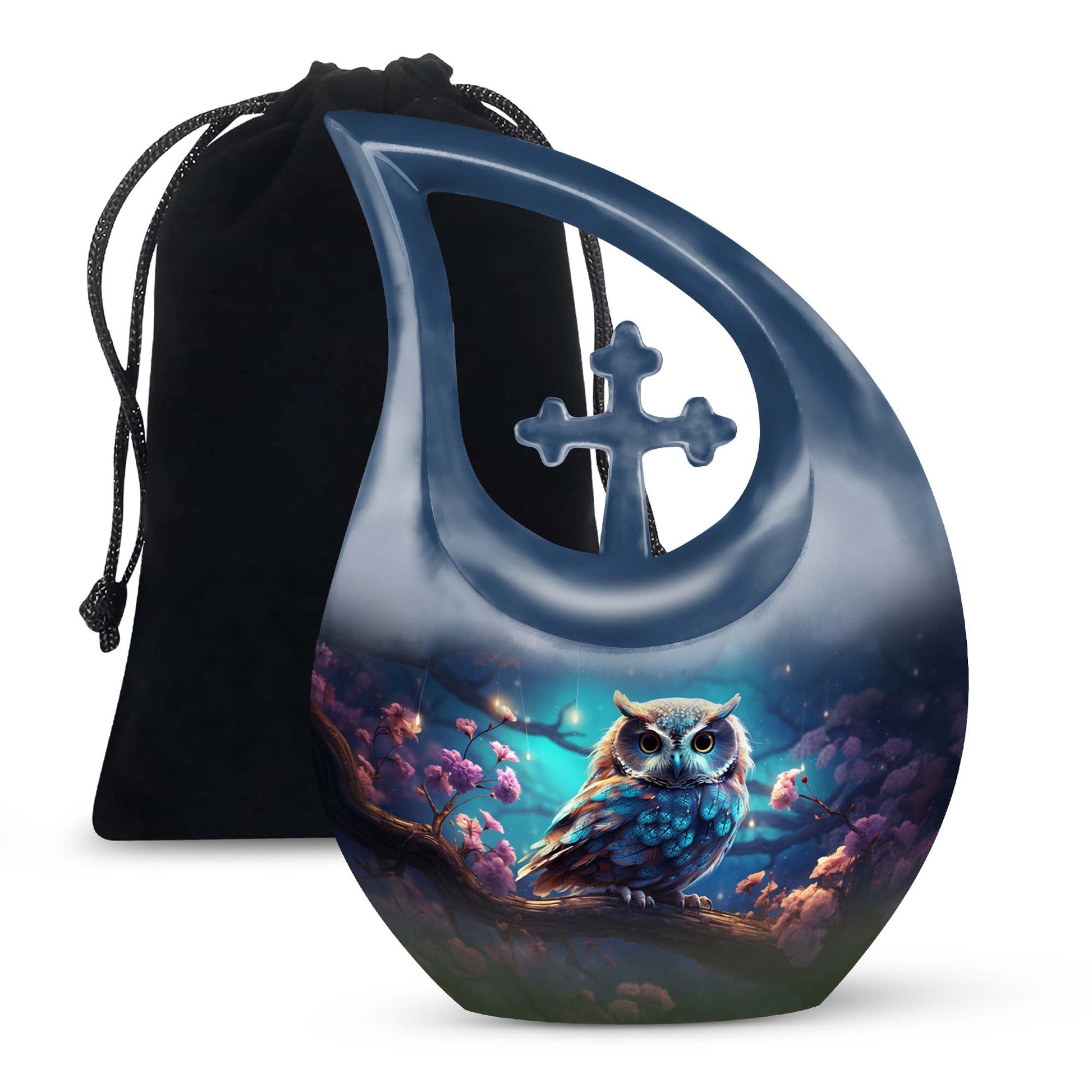 Owl Cremation Urn - Beautiful Memorial Urn For Male & Female