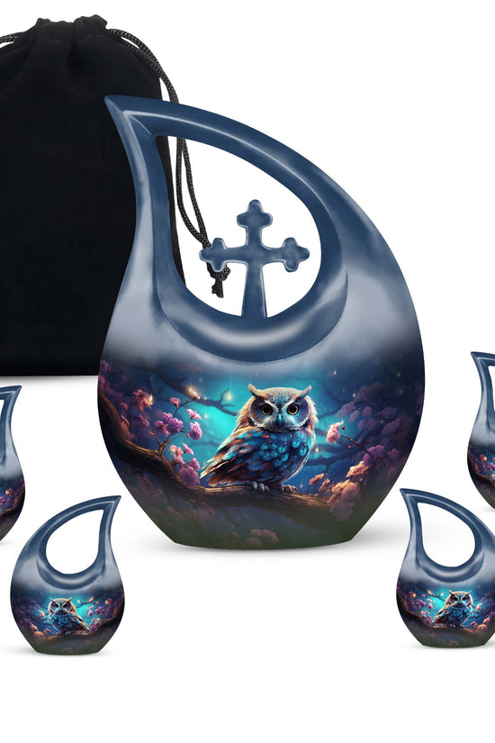 Owl Urns For Ashes - Cremation Urns For Human Ashes Adult Set Urn