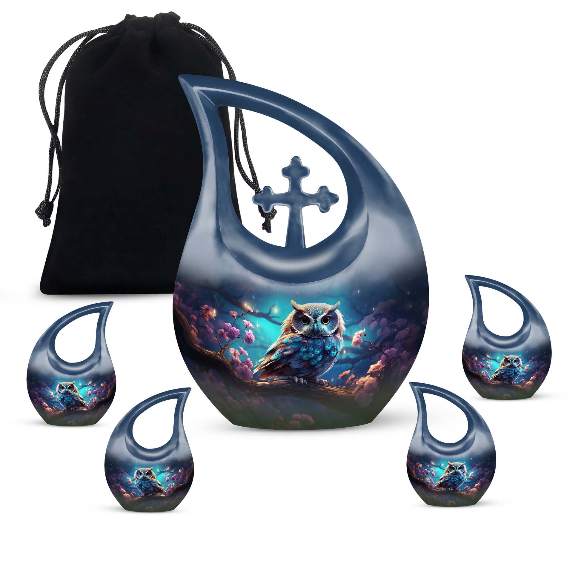 Owl Urns For Ashes - Cremation Urns For Human Ashes Adult Set Urn