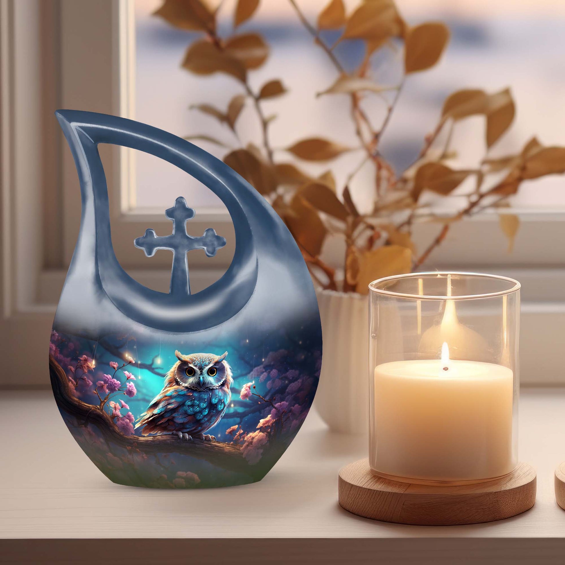 Owl Urns For Ashes - Cremation Urns For Human Ashes Adult Set Urn